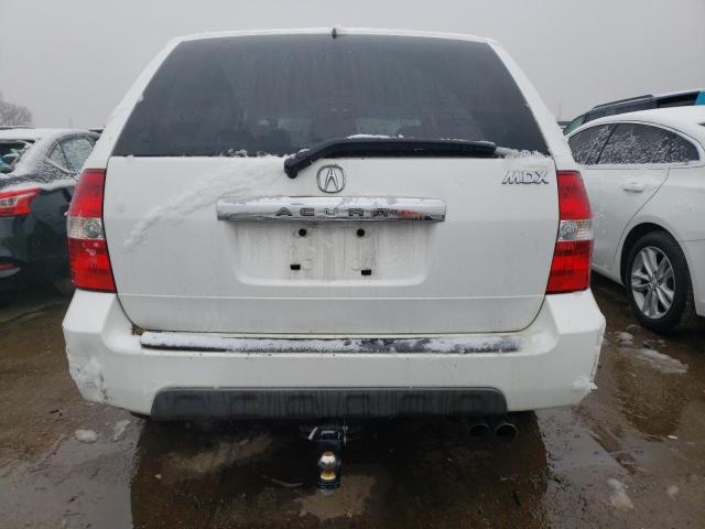 2HNYD18263H501360 - 2003 ACURA MDX WHITE photo 6