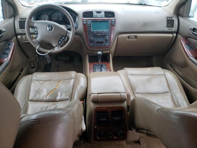 2HNYD18263H501360 - 2003 ACURA MDX WHITE photo 8