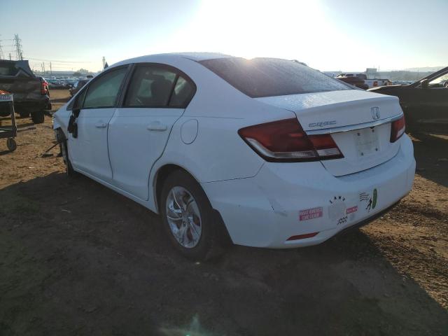 2HGFB2F52DH574833 - 2013 HONDA CIVIC LX WHITE photo 2