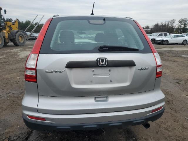 5J6RE4H38AL100792 - 2010 HONDA CR-V LX SILVER photo 6