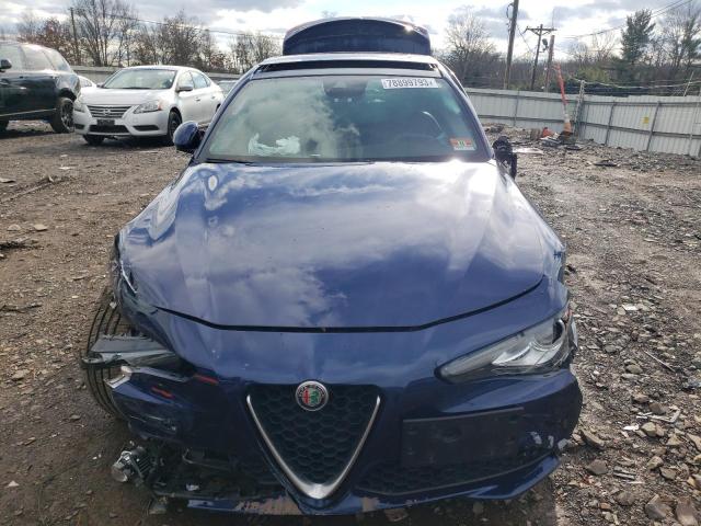 ZARFAEDN0H7539687 - 2017 ALFA ROMEO GIULIA Q4 BLUE photo 5