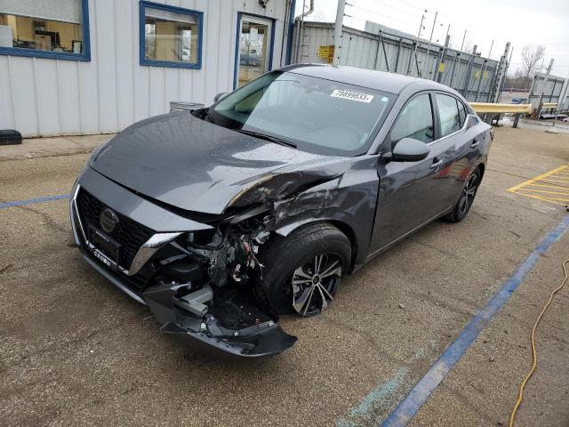 3N1AB8CV2PY307404 - 2023 NISSAN SENTRA SV GRAY photo 1