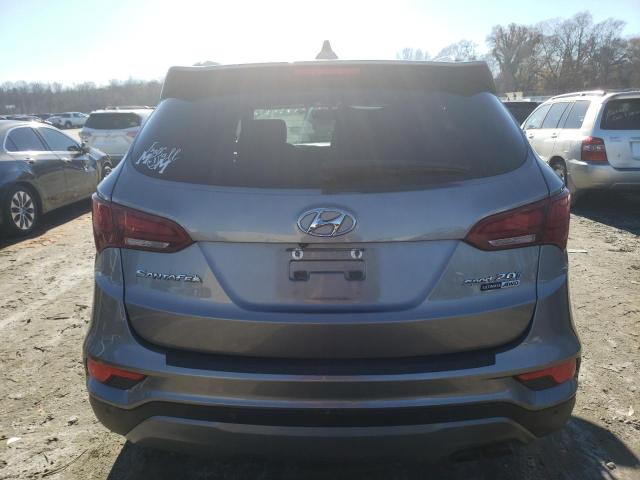 5NMZWDLA0HH043217 - 2017 HYUNDAI SANTA FE S SILVER photo 6