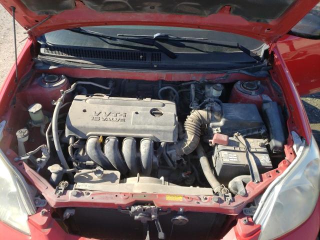 2T1KR32E17C681648 - 2007 TOYOTA COROLLA MA XR RED photo 11