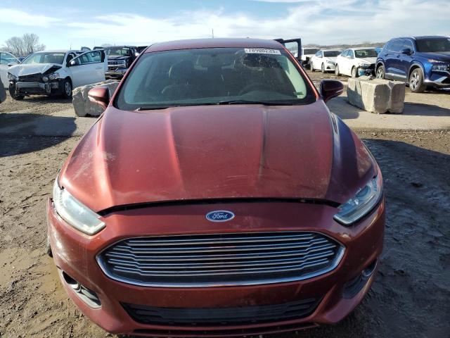 3FA6P0H99ER330886 - 2014 FORD FUSION SE RED photo 5