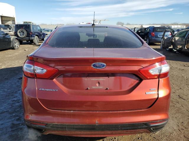 3FA6P0H99ER330886 - 2014 FORD FUSION SE RED photo 6