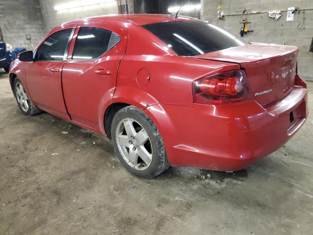 1C3CDZCB0DN662371 - 2013 DODGE AVENGER SXT RED photo 2