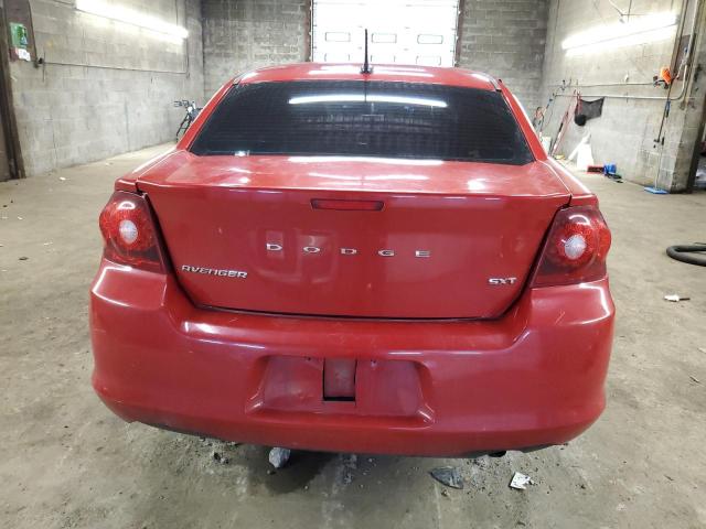 1C3CDZCB0DN662371 - 2013 DODGE AVENGER SXT RED photo 6