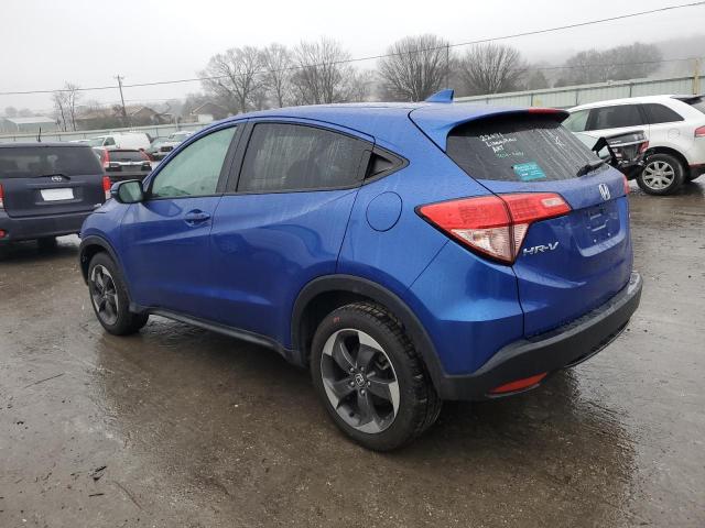 3CZRU6H56JG719274 - 2018 HONDA HR-V EX BLUE photo 2