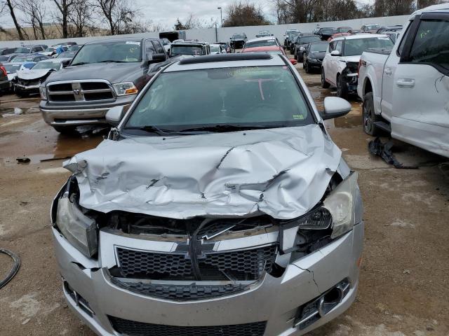 1G1PL5SC1C7356018 - 2012 CHEVROLET CRUZE LT SILVER photo 5