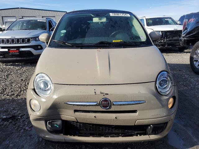 3C3CFFDR0CT354930 - 2012 FIAT 500 POP TAN photo 5