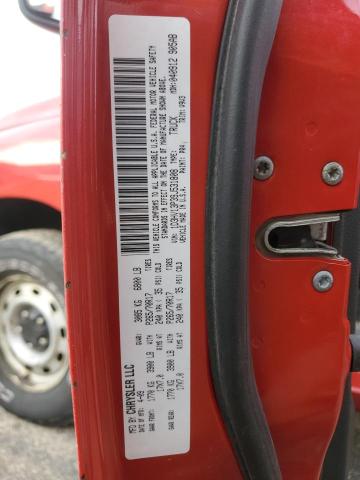 1D3HV13P39J531808 - 2009 DODGE RAM 1500 RED photo 12