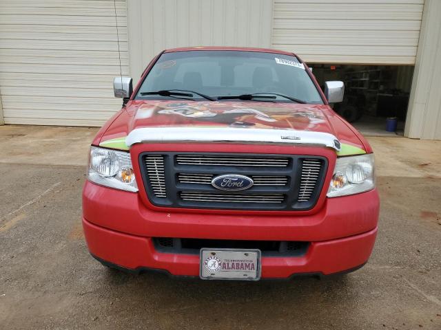 1FTRF12W44NA54438 - 2004 FORD F150 RED photo 5