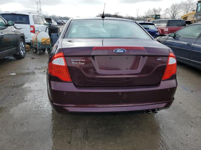 3FAHP0HA2BR231678 - 2011 FORD FUSION SE BURGUNDY photo 6