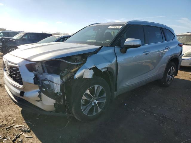 5TDKARAH9PS523068 - 2023 TOYOTA HIGHLANDER HYBRID XLE SILVER photo 1