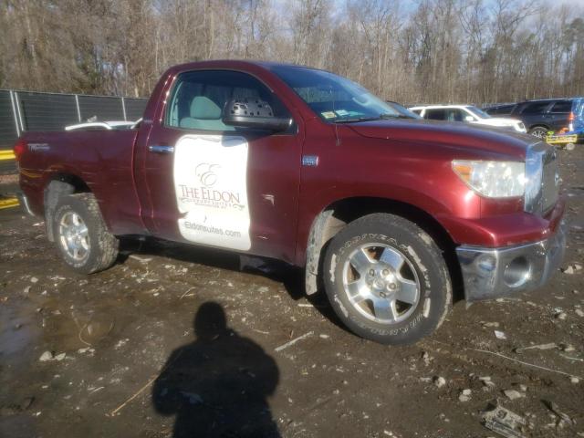 5TFJT52107X001794 - 2007 TOYOTA TUNDRA BURGUNDY photo 4