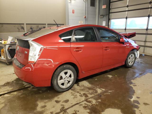 JTDKN3DU5A0079787 - 2010 TOYOTA PRIUS RED photo 3