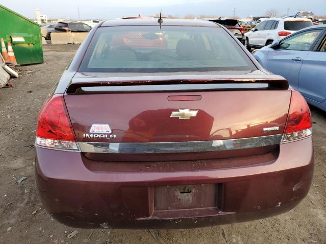 2G1WT58K579248810 - 2007 CHEVROLET IMPALA LT MAROON photo 6