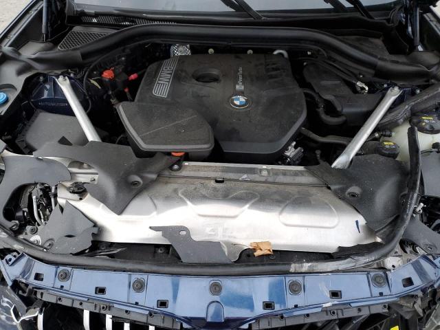 5UXTR9C59KLE11995 - 2019 BMW X3 XDRIVE30I BLUE photo 12