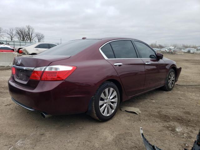 1HGCR2F8XFA221296 - 2015 HONDA ACCORD EXL MAROON photo 3