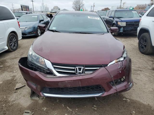 1HGCR2F8XFA221296 - 2015 HONDA ACCORD EXL MAROON photo 5