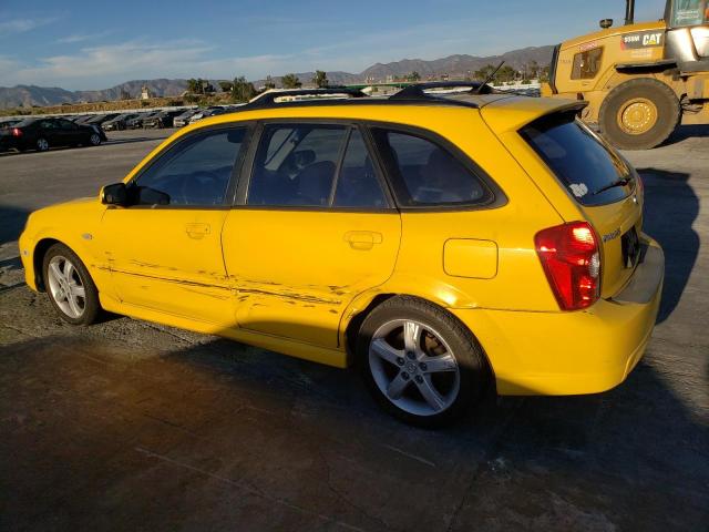 JM1BJ246231135544 - 2003 MAZDA PROTEGE PR5 YELLOW photo 2