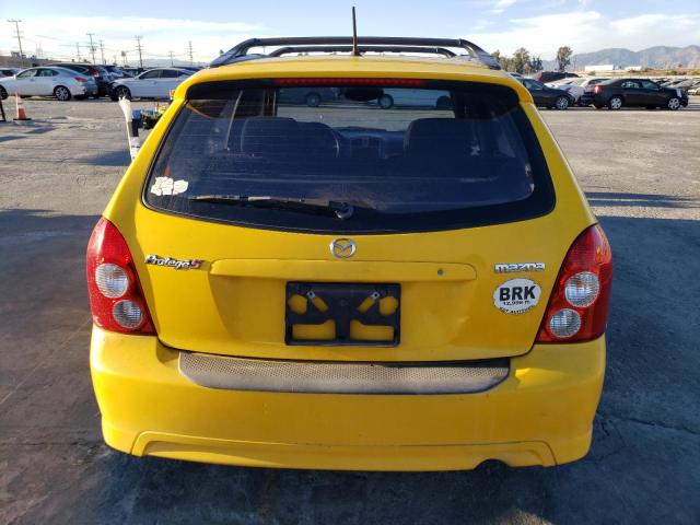 JM1BJ246231135544 - 2003 MAZDA PROTEGE PR5 YELLOW photo 6