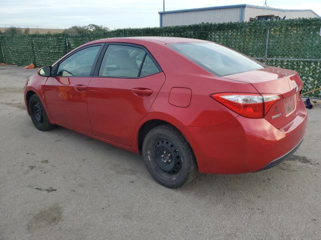 2T1BURHEXFC474943 - 2015 TOYOTA COROLLA L RED photo 2