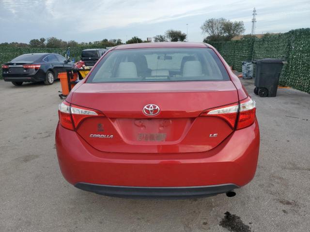 2T1BURHEXFC474943 - 2015 TOYOTA COROLLA L RED photo 6