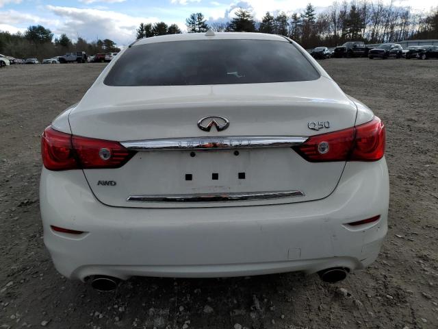 JN1BV7AR1FM418085 - 2015 INFINITI Q50 BASE თეთრი ფოტო 6