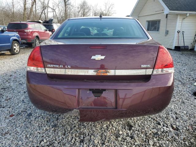 2G1WB58K479216093 - 2007 CHEVROLET IMPALA LS BURGUNDY photo 6