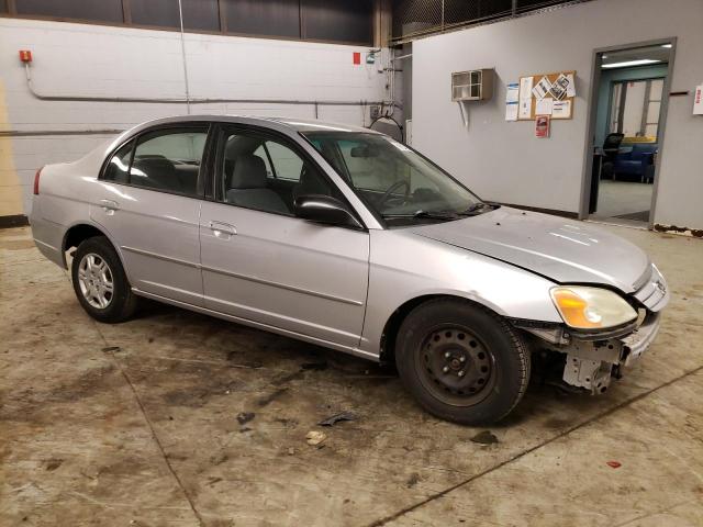 1HGES165X2L070794 - 2002 HONDA CIVIC LX SILVER photo 4