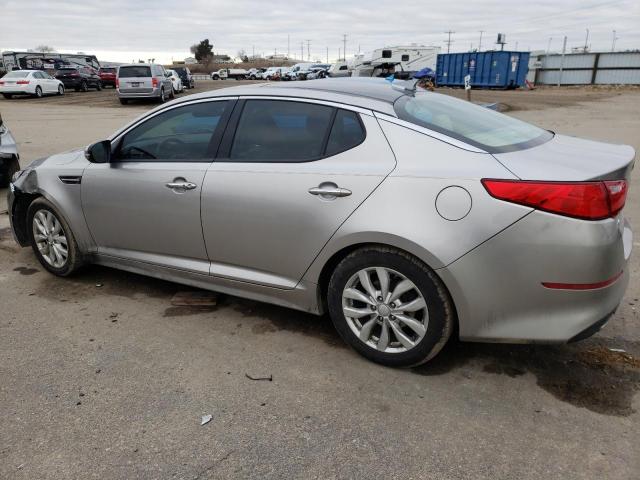 5XXGN4A75EG307530 - 2014 KIA OPTIMA EX GRAY photo 2