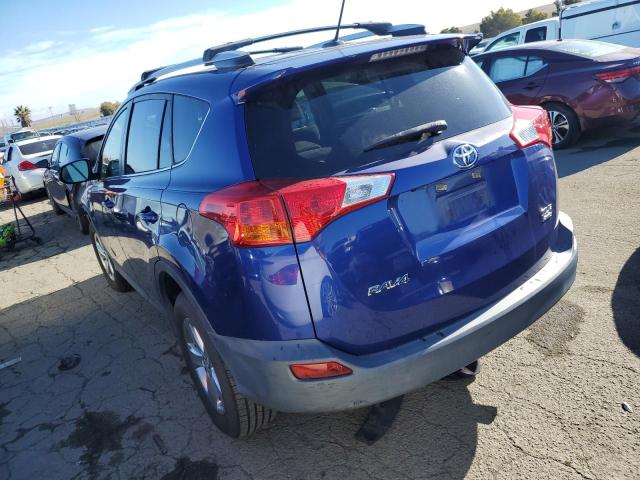 2T3RFREVXFW232396 - 2015 TOYOTA RAV4 XLE BLUE photo 2