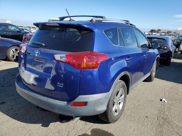 2T3RFREVXFW232396 - 2015 TOYOTA RAV4 XLE BLUE photo 3