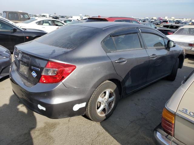 19XFB5F52CE002817 - 2012 HONDA CIVIC NATURAL GAS GRAY photo 3