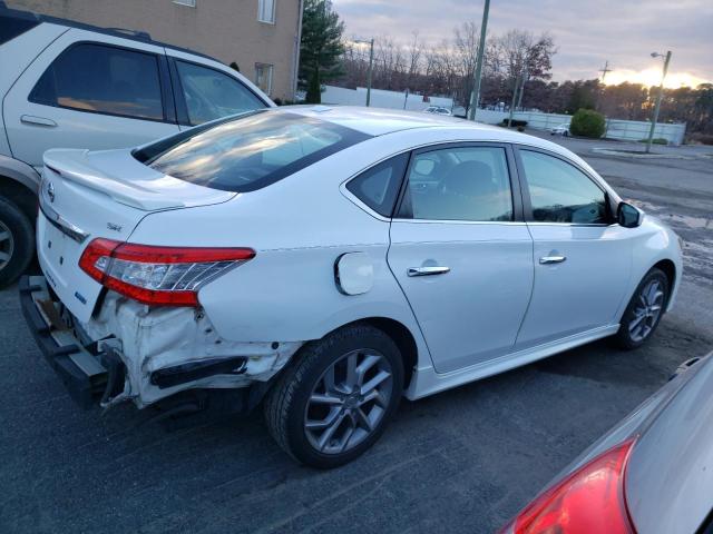 3N1AB7AP5EY303617 - 2014 NISSAN SENTRA S WHITE photo 3