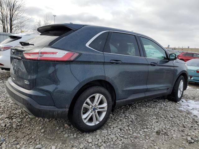 2FMPK4J95KBB75189 - 2019 FORD EDGE SEL BLUE photo 3