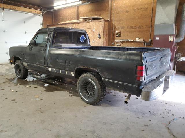 1B7HM16Y7KS085422 - 1989 DODGE W-SERIES W150 BLACK photo 2