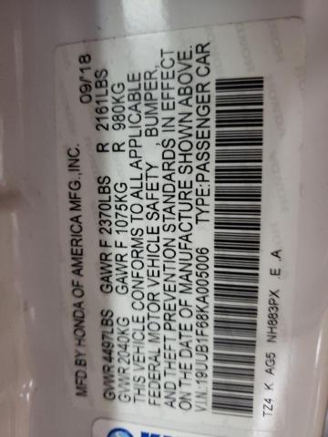 19UUB1F68KA005006 - 2019 ACURA TLX TECHNOLOGY 白色 照片 13