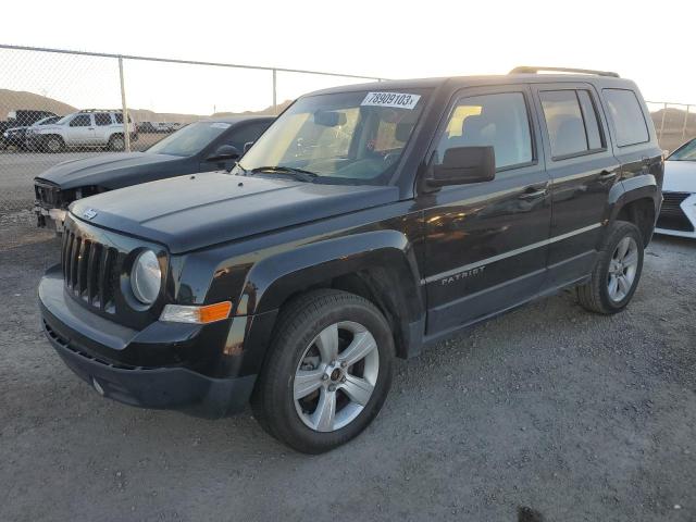 1C4NJRFB3ED811212 - 2014 JEEP PATRIOT LATITUDE BLACK photo 1