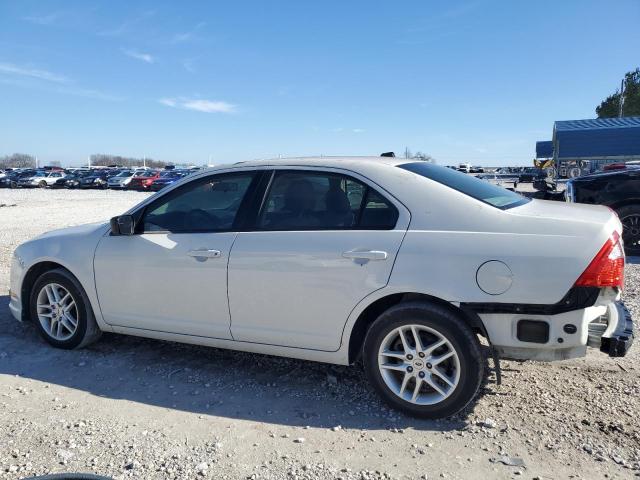 3FAHP0GA6CR364527 - 2012 FORD FUSION S WHITE photo 2