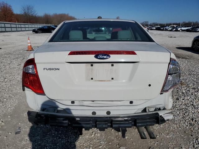 3FAHP0GA6CR364527 - 2012 FORD FUSION S WHITE photo 6