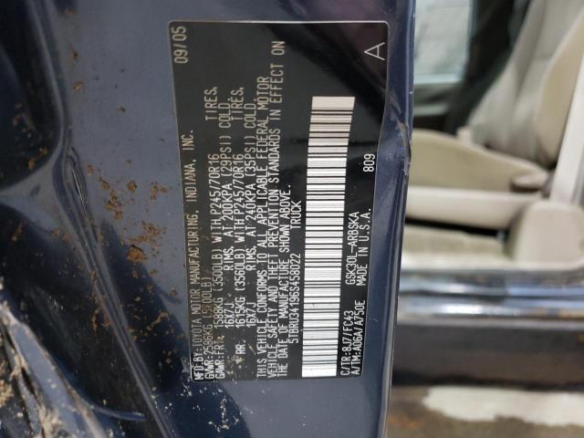 5TBRU34196S458022 - 2006 TOYOTA TUNDRA ACCESS CAB SR5 BLUE photo 13