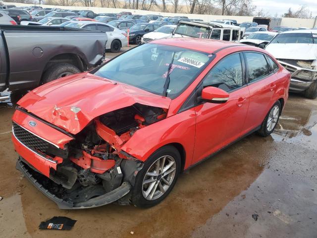 1FADP3F2XFL325856 - 2015 FORD FOCUS SE RED photo 1