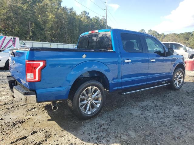 1FTEW1CF0HKD67006 - 2017 FORD F150 SUPERCREW BLUE photo 3