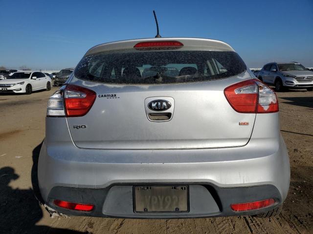 KNADM5A3XD6176727 - 2013 KIA RIO LX SILVER photo 6