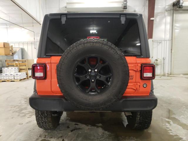 1C4GJXAG3LW288095 - 2020 JEEP WRANGLER SPORT ORANGE photo 6