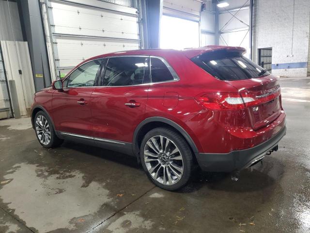 2LMTJ8LP8GBL27661 - 2016 LINCOLN MKX RESERVE Czerwony zdjęcie 2