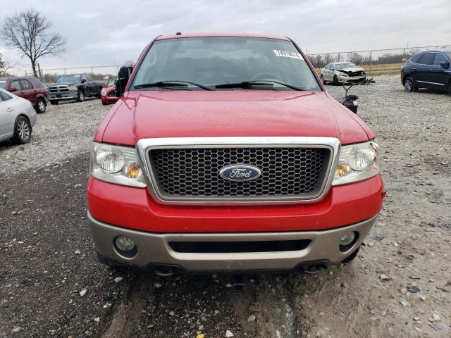 1FTPW14VX6FB78562 - 2006 FORD F150 SUPERCREW RED photo 5